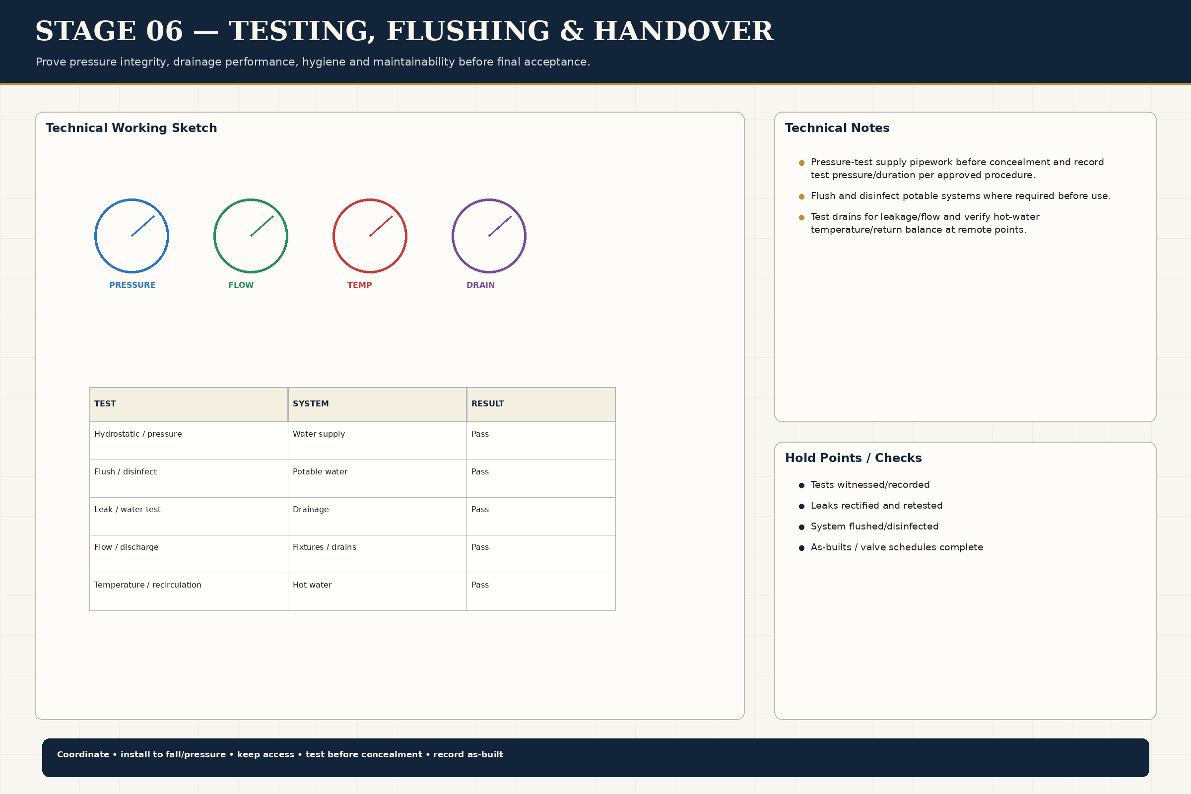 Testing Flushing Handover